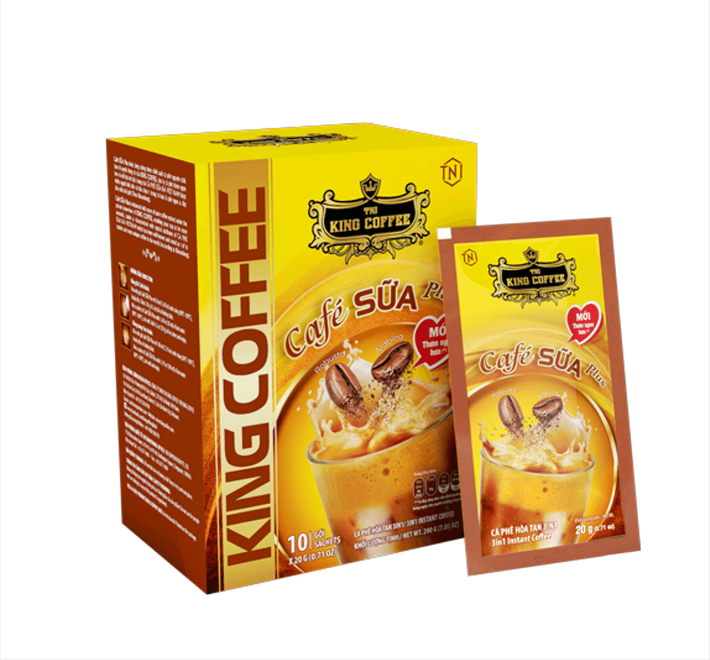 Cà phê hòa tan Café SỮA Plus - Hộp 200 g (10 gói x 20 g)
