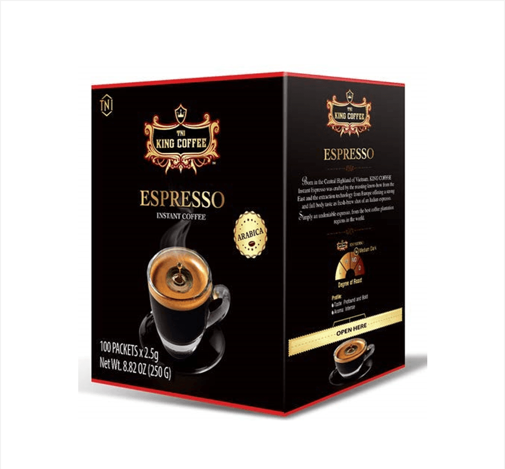 Cà phê hòa tan Espresso - Hộp 250 g (100 gói x 25 g)