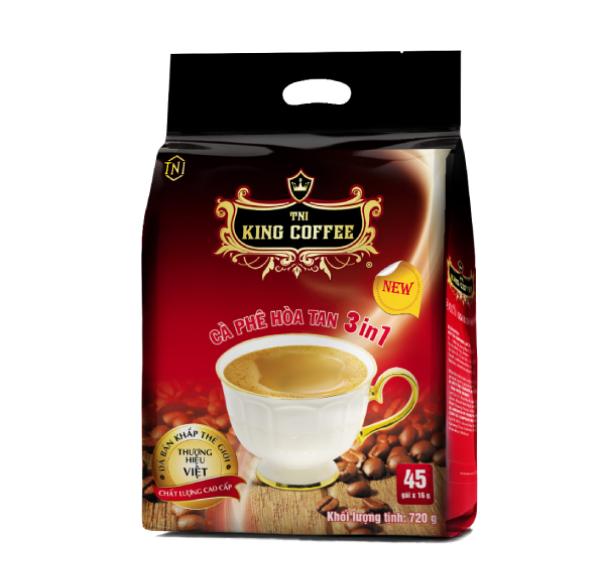 Мгновенный кофе King Coffee 3в1 - Пакет 45 пакетиков x 16 г (V/V)