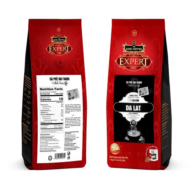 King Coffee Đà Lạt Hạt Nguyên Chất - 1KG (E/V)