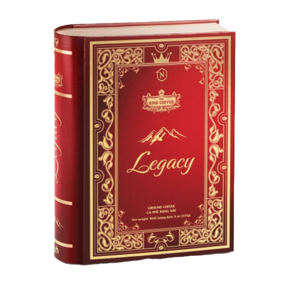 King Coffee Legacy - Коробка 225 гр (англ./вьет.)