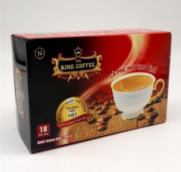 Кофе King Coffee 3в1 растворимый - Коробка 18 палочек