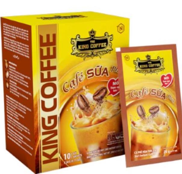 KING COFFEE Cafe SUA Plus - Box 200g (10 sachets x 20g)_VE