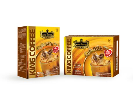 KING COFFEE Café SỮA Plus - Hộp 200g (1 dây x 10 sachets x 20g)- hộp