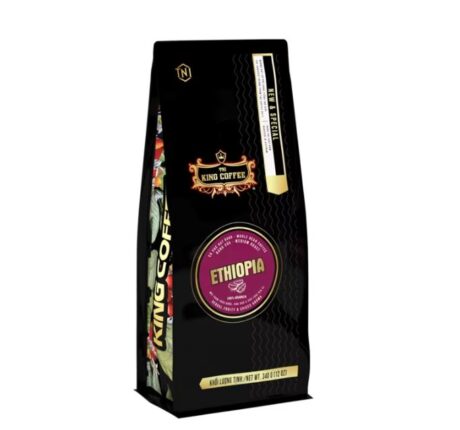 KING COFFEE Ethiopia whole bean coffee - Bag 340g VE