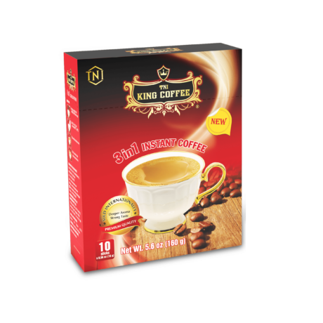 King coffee 3in1 instant - Hộp 10 sticks x 16gr