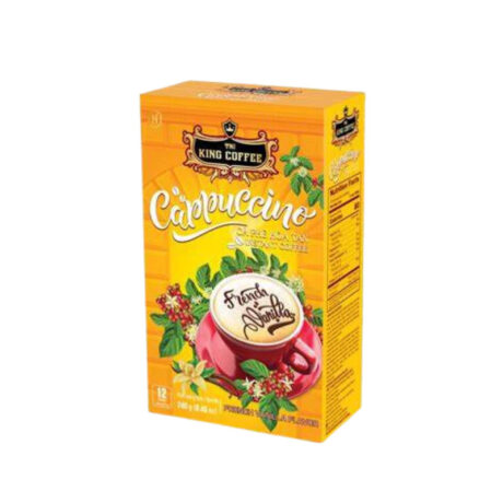 King coffee Cappuccino French Vanilla - Box 12 sticks x 20gr (EV)