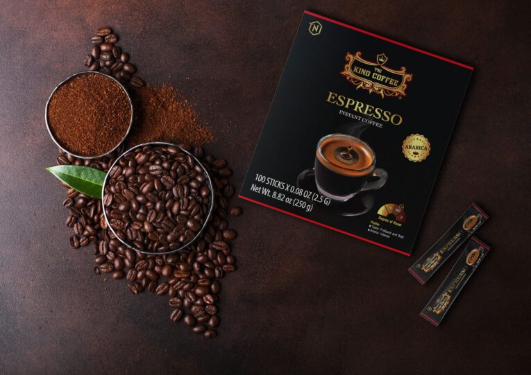 King coffee Espresso instant - Box 100 sticks x2.5gr, 12 BoxesCTN - PC