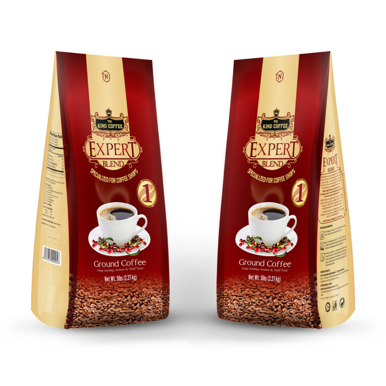 King coffee Expert Blend 1- Bag 2270gr - PC front-back