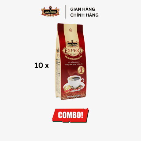 Combo 10 Cà Phê Rang Xay Expert Blend 1 KING COFFEE - Túi 100g