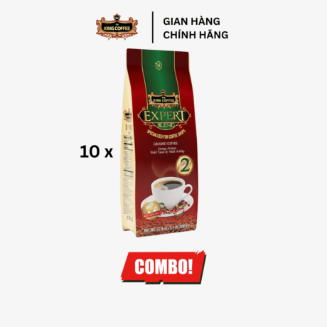 Combo 10 Cà Phê Rang Xay Expert Blend 2 KING COFFEE - Túi 100g