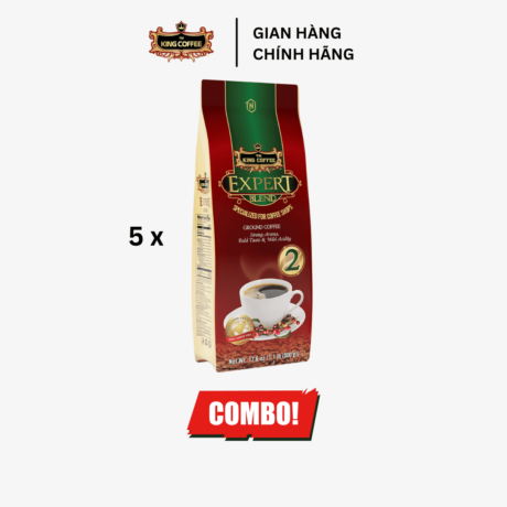 Combo 5 Cà Phê Rang Xay Expert Blend 2 KING COFFEE - Túi 100g