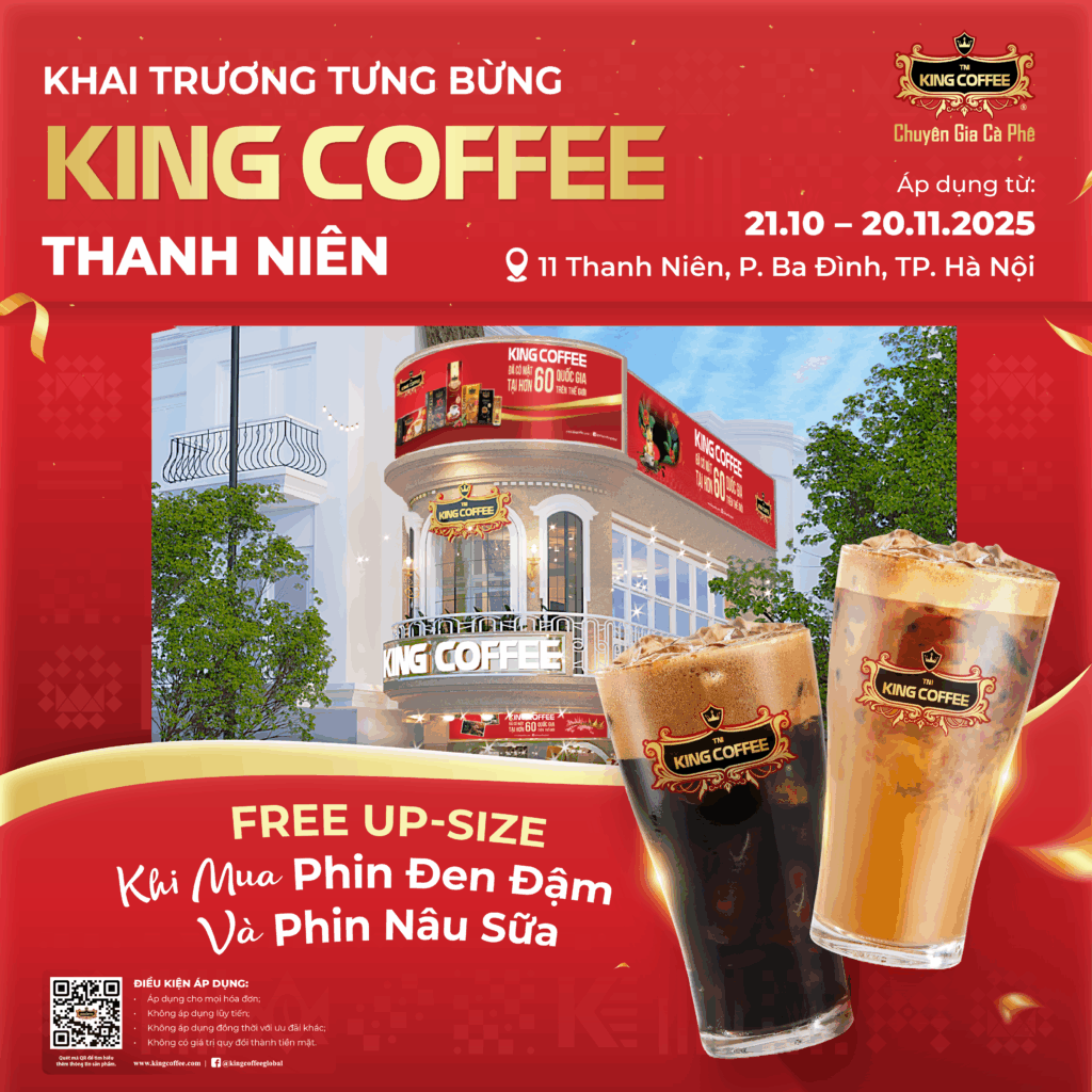 Khuyến mại khai trương King Coffee Thanh Niên