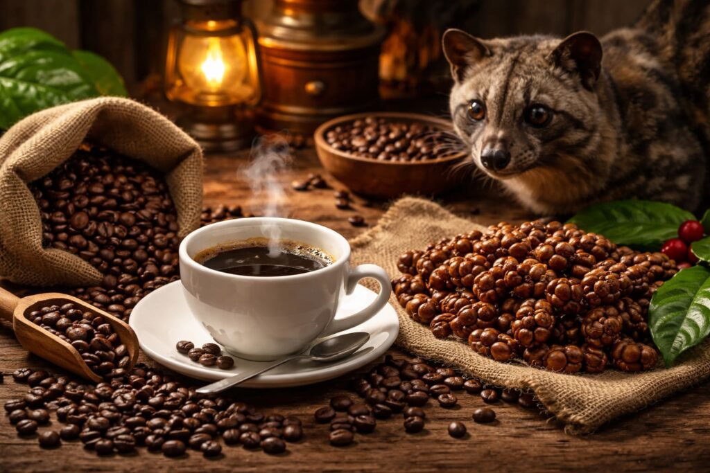 Cách pha cà phê chồn đúng chuẩn