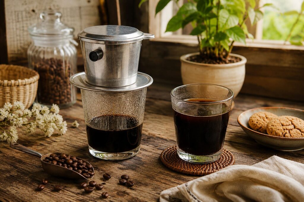 cách pha cà phê phin đậm đặc