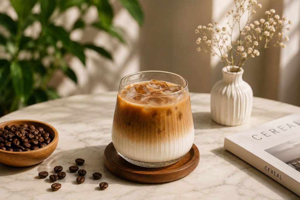 cách pha cà phê và sữa tươi