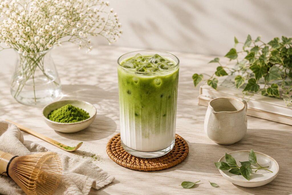 cách pha matcha latte