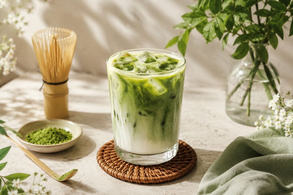 cách pha matcha latte tại nhà