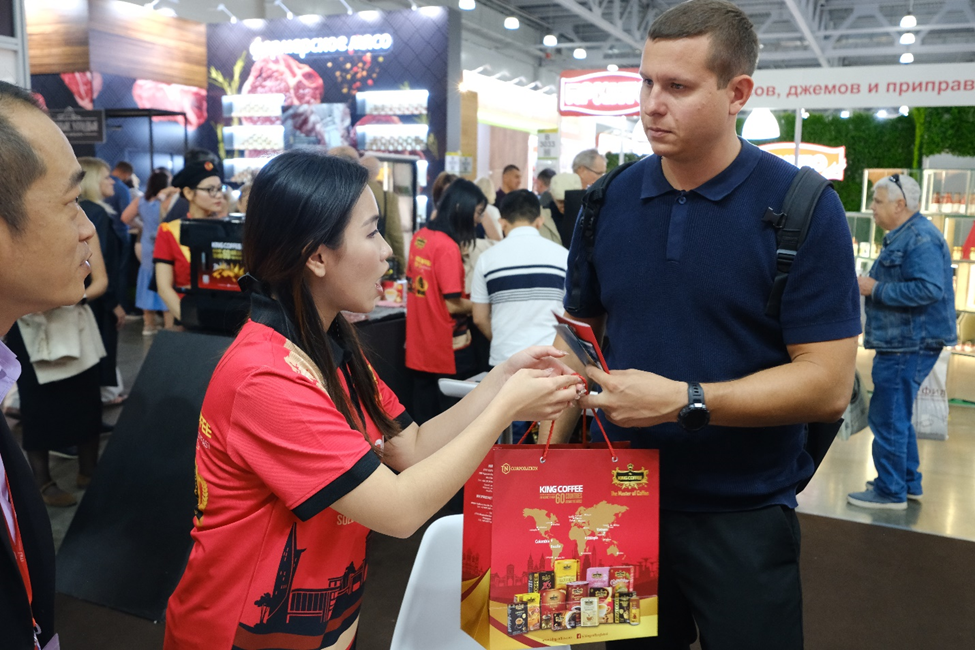 king coffee được thị trường quốc tế đón nhận