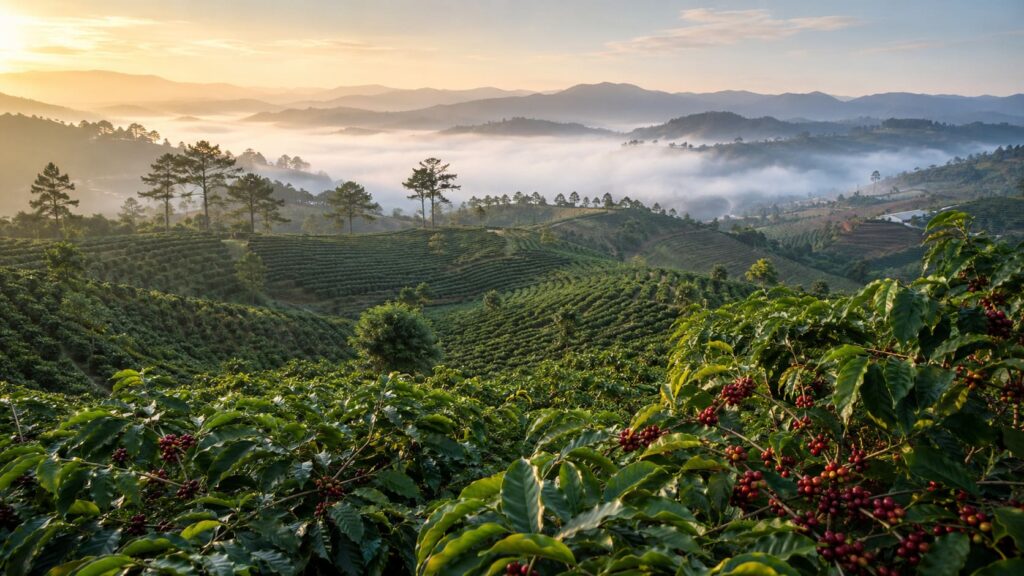 3 vùng trồng cà phê việt nam